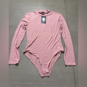 Fashion Nova Pink Ribbed Top